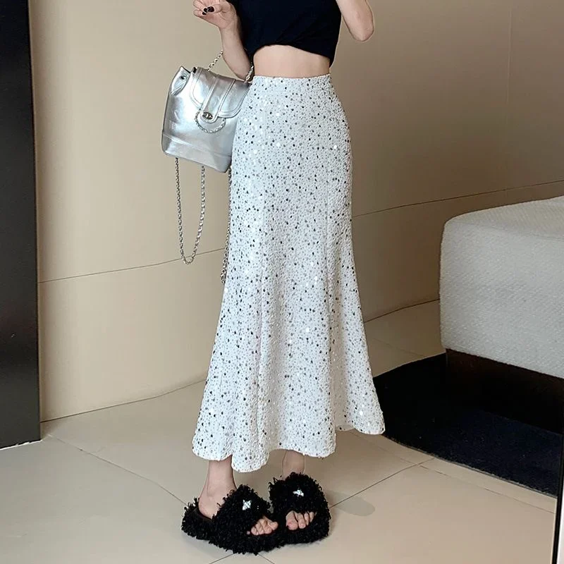 New Fashion Sequin Summer Party Skirt Women High Waist Elegant Wrapped Hip Mermaid Skirts Slim Vintage Jupe Clothing
New Fashion Sequin Summer Party Skirt Women High Waist Elegant Wrapped Hip Mermaid Skirts Slim Vintage Jupe Clothing