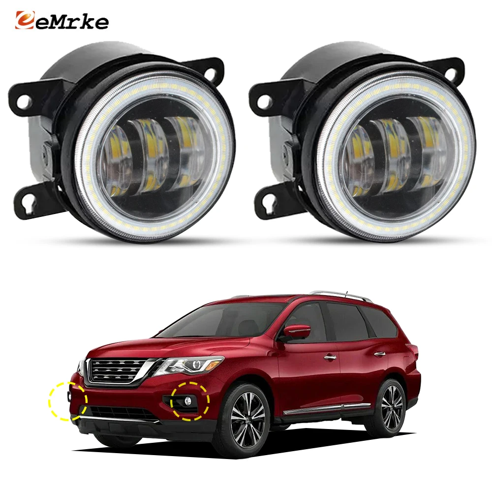 Two-Color Led Fog Lights Angel Eyes Day Light High Power 40W For Nissan Pathfinder MK4 R52 Facelift 2017 2018 2019 2020
Two-Color Led Fog Lights Angel Eyes Day Light High Power 40W For Nissan Pathfinder MK4 R52 Facelift 2017 2018 2019 2020