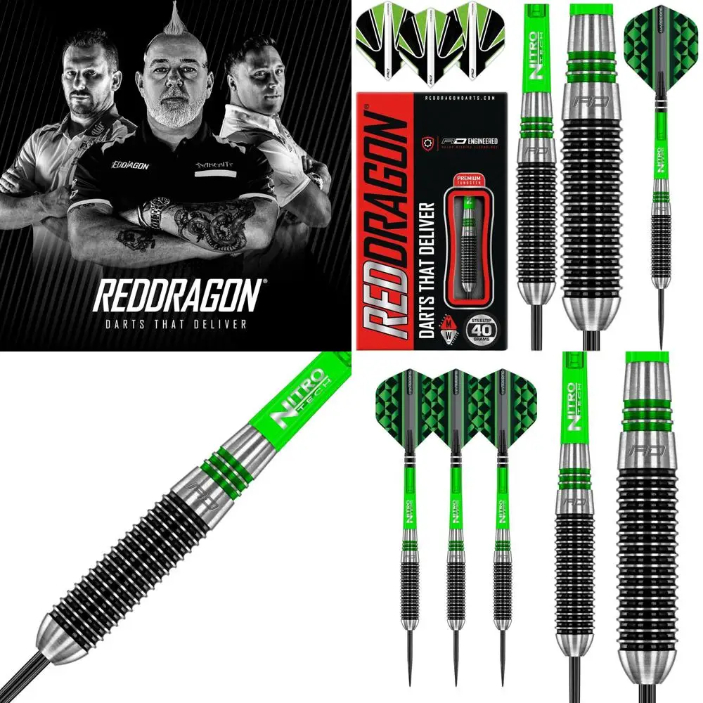 Набор вольфрамовых дротиков Titan 2 Red Dragon, 32 г, 36 г, 40 г с полетами и валами
Набор вольфрамовых дротиков Titan 2 Red Dragon, 32 г, 36 г, 40 г с полетами и валами