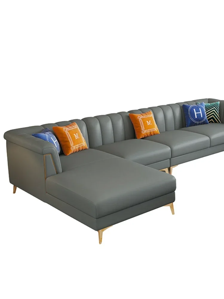 Кожаный диван для гостиной, большой уголок для квартиры, оранжевый первый слой, кожаный диван, комбинированная мебель, декор
Кожаный диван для гостиной, большой уголок для квартиры, оранжевый первый слой, кожаный диван, комбинированная мебель, декор