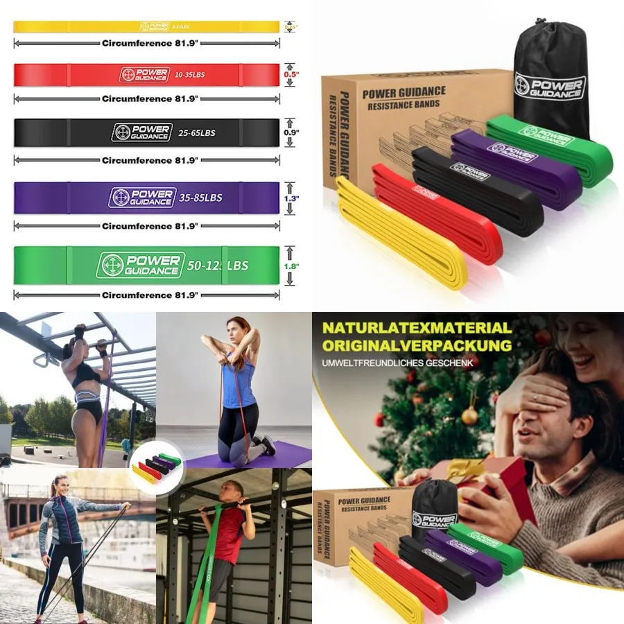 Pull Up Assist Bands - Stretch Resistance Band - Mobility Band - Powerlifting Bands - by Perfect for Body Stretching, Powerlift
Pull Up Assist Bands - Stretch Resistance Band - Mobility Band - Powerlifting Bands - by Perfect for Body Stretching, Powerlift