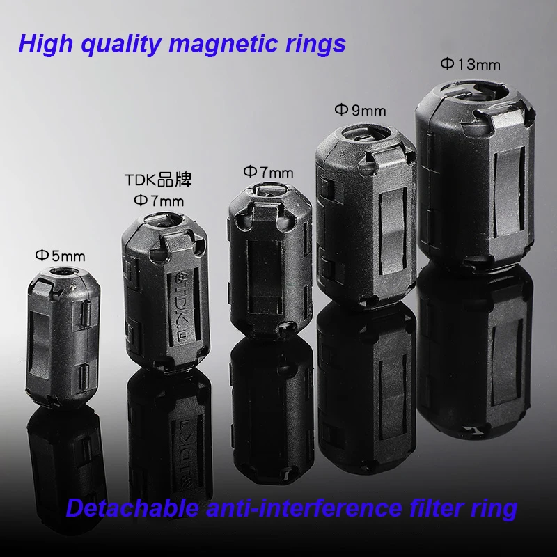 1PCS AV Audio And Video Cable Anti-interference Shield Jammer Demagnetizer Ring Snap-on Filter Removable Inner Diameter 5mm-13mm
1PCS AV Audio And Video Cable Anti-interference Shield Jammer Demagnetizer Ring Snap-on Filter Removable Inner Diameter 5mm-13mm