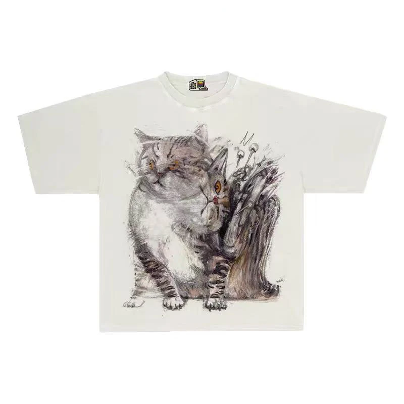 Funny Cats Graphic T-shirts Vintage Oversized T Shirts Summer Loose Casual Tee Tops Streetwear Harajuku Hip Hop Tshirts Unisex
Funny Cats Graphic T-shirts Vintage Oversized T Shirts Summer Loose Casual Tee Tops Streetwear Harajuku Hip Hop Tshirts Unisex
