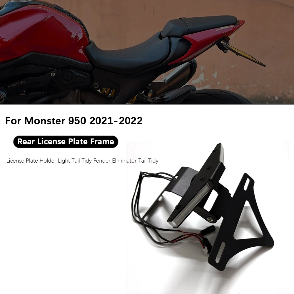Motorcycle For Ducati MONSTER 950 Accessories License Plate Holder LED Light Tail Tidy Fender Eliminator Tail Tidy 950 2021-2022
Motorcycle For Ducati MONSTER 950 Accessories License Plate Holder LED Light Tail Tidy Fender Eliminator Tail Tidy 950 2021-2022