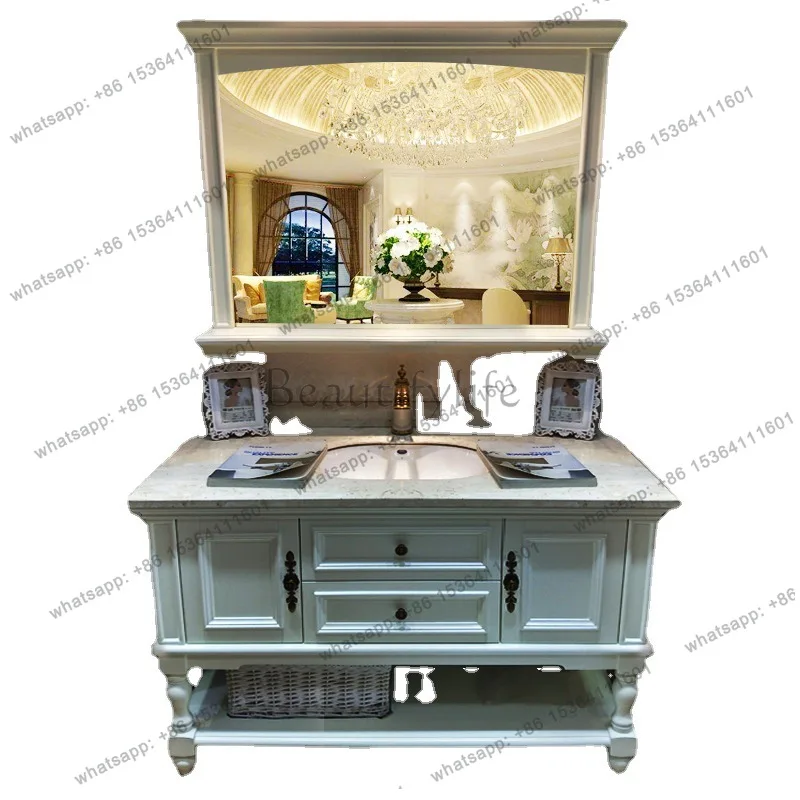 American bathroom cabinet, bathroom floor-to-ceiling solid wood bathroom cabinet
American bathroom cabinet, bathroom floor-to-ceiling solid wood bathroom cabinet