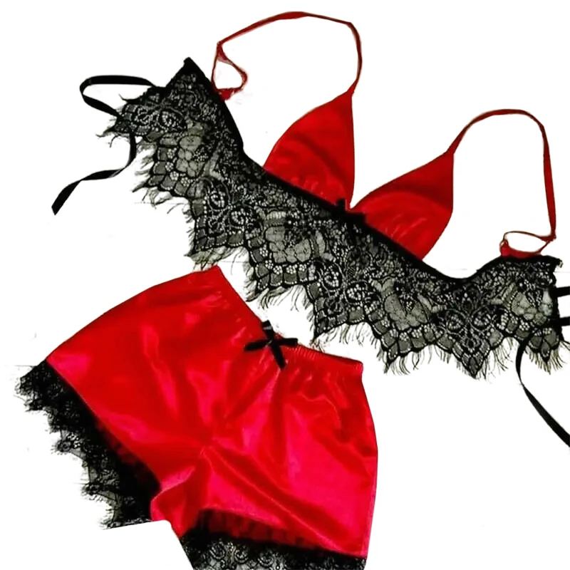 Сексуальный комплект кружевного белья для сна в европейско-американском стиле, женское нижнее белье, ночная сорочка.
Сексуальный комплект кружевного белья для сна в европейско-американском стиле, женское нижнее белье, ночная сорочка.