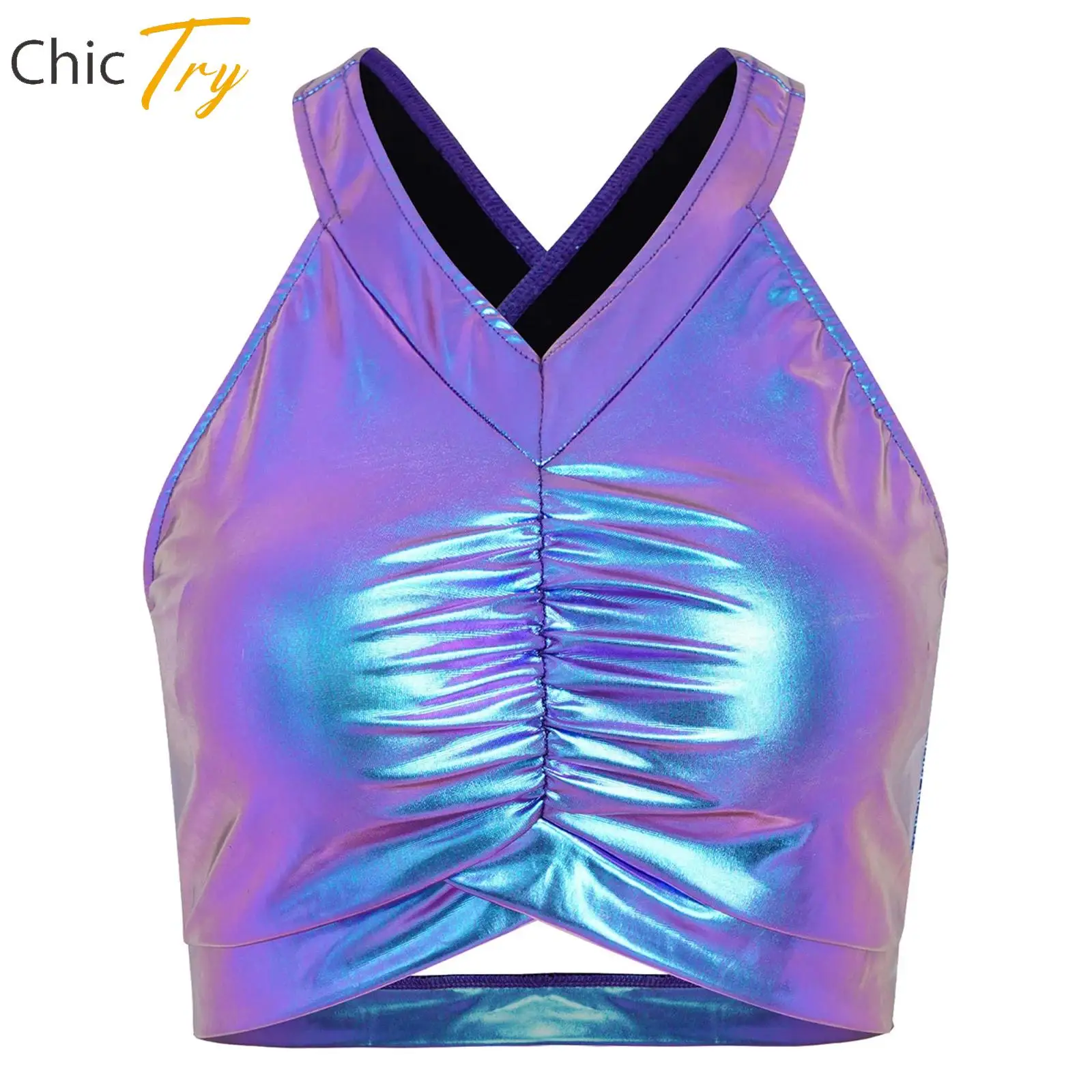 Сексуальный женский пляжный купальник для вечеринки у бассейна, клубная одежда, топ, спортивный бюстгальтер металлик, укороченный топ с рюшами, жилет без рукавов со съемными накладками на грудь
Сексуальный женский пляжный купальник для вечеринки у бассейна, клубная одежда, топ, спортивный бюстгальтер металлик, укороченный топ с рюшами, жилет без рукавов со съемными накладками на грудь