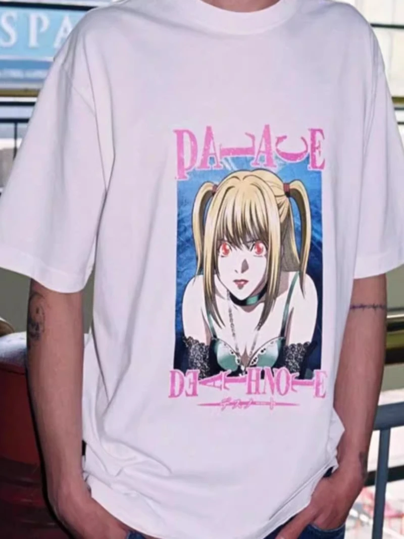 Summer 2D Death Note cartoon anime print men's and women's same round-neck short-sleeved T-shirt
Summer 2D Death Note cartoon anime print men's and women's same round-neck short-sleeved T-shirt