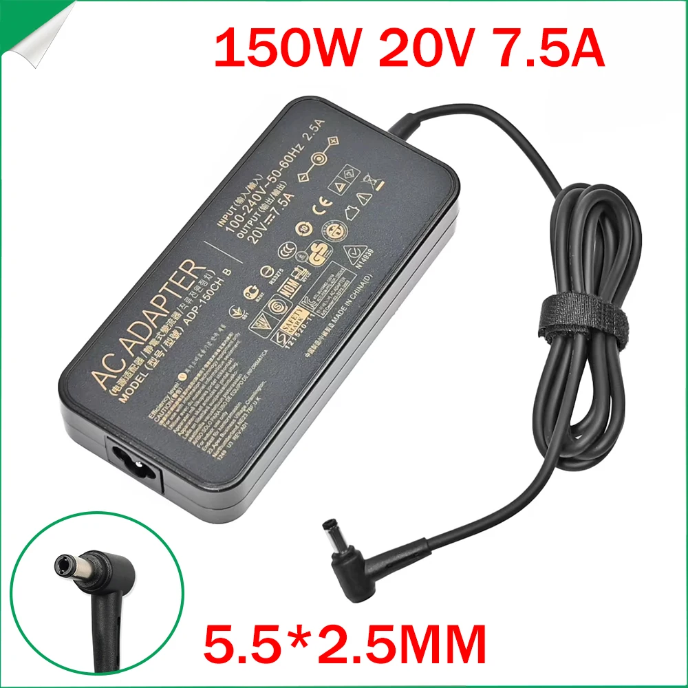 20V 7.5A 150W Power Adapter Charger Cable For ASUS laptop G72G/G73Y/N71Y/N73/G74SX/GL503G/GL503GE/NX90J/G53J
20V 7.5A 150W Power Adapter Charger Cable For ASUS laptop G72G/G73Y/N71Y/N73/G74SX/GL503G/GL503GE/NX90J/G53J