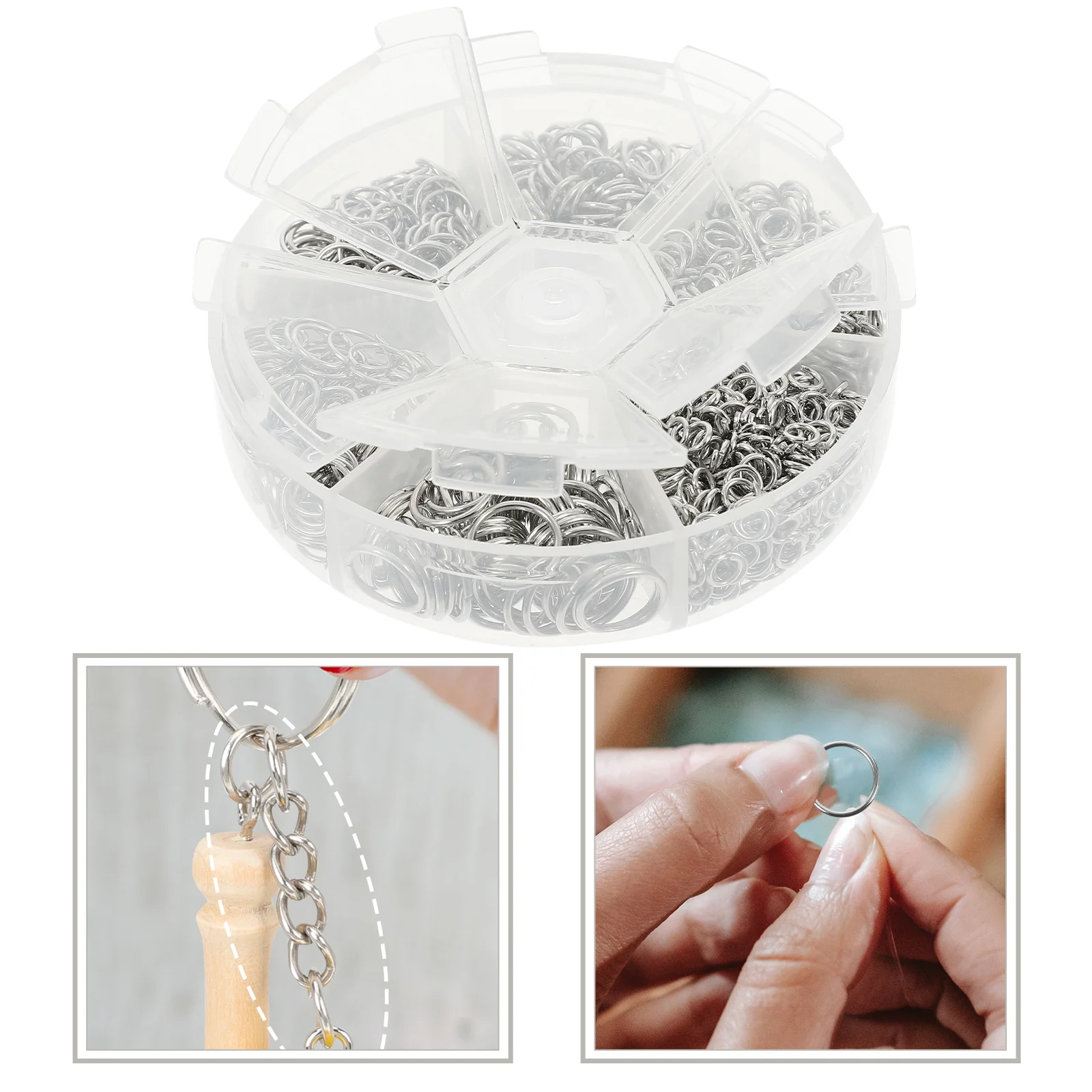 The Ring Split Jewelry Making Jump Rings Round Connectors Key Chain Pendant DIY Bracelet
The Ring Split Jewelry Making Jump Rings Round Connectors Key Chain Pendant DIY Bracelet