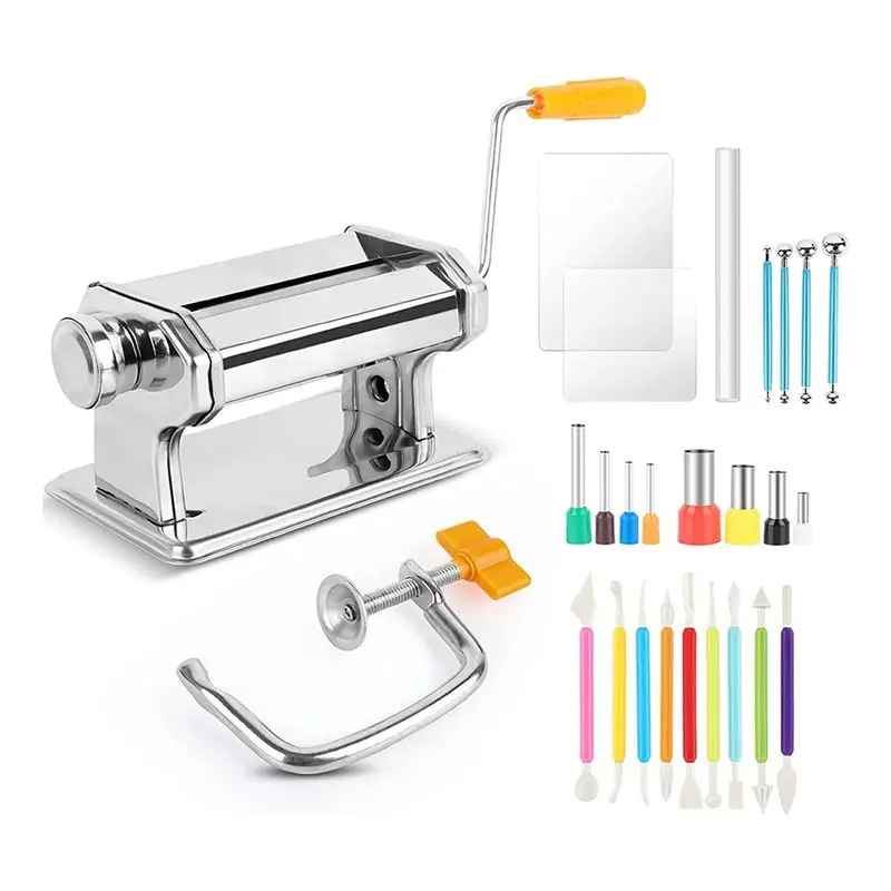 A74E-Stainless Steel Polymer Clay Extruder Manual For Kids Adults Clay Pottery Craft Making
A74E-Stainless Steel Polymer Clay Extruder Manual For Kids Adults Clay Pottery Craft Making