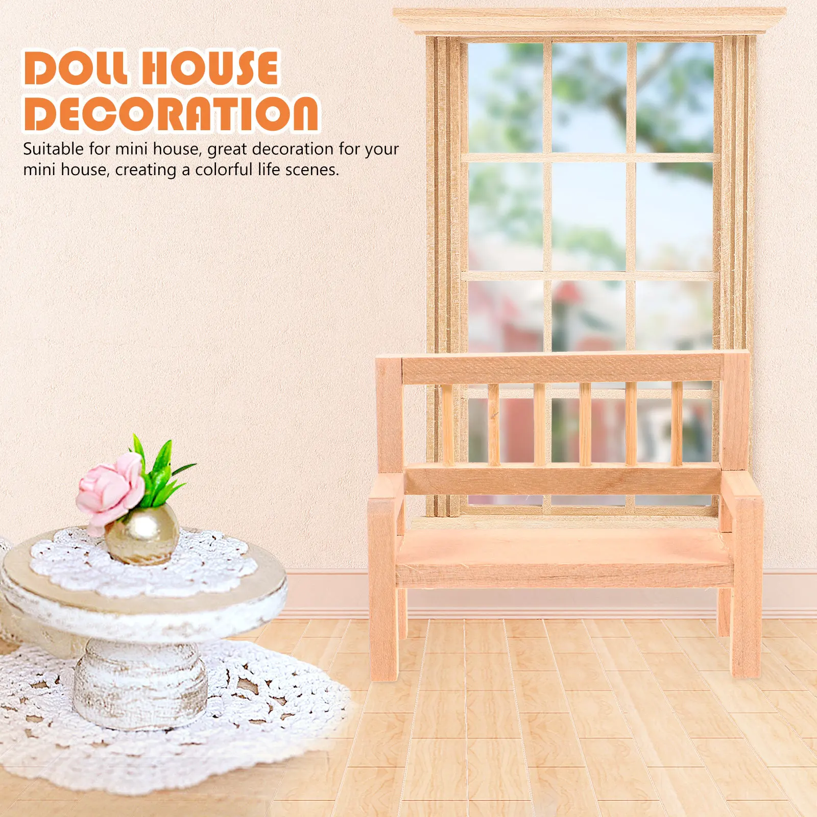 Mini Wooden Bench for Dollhouse Decor Small Size Handcrafted Natural Wood Mini House Furniture Ideal for Micro Landscape DIY
Mini Wooden Bench for Dollhouse Decor Small Size Handcrafted Natural Wood Mini House Furniture Ideal for Micro Landscape DIY