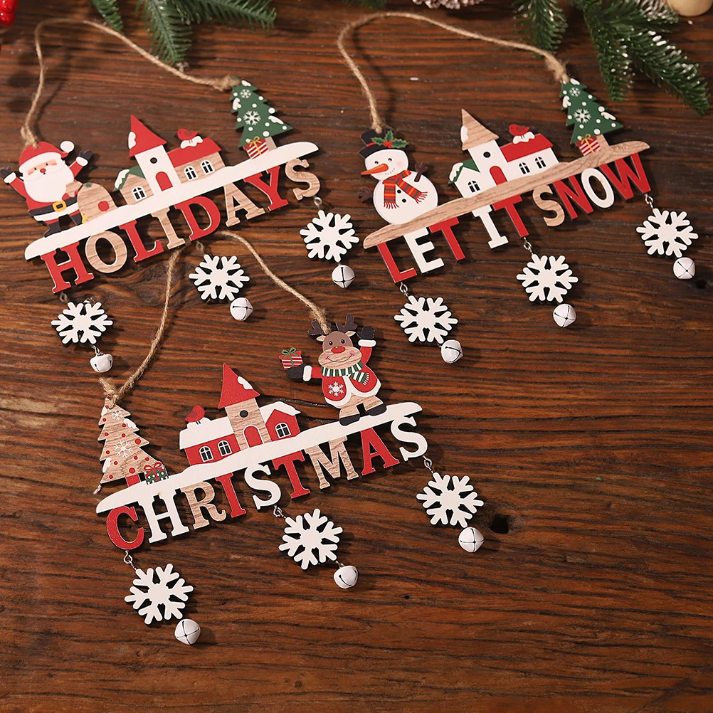 3pcs Wooden Hanging Ornaments Christmas Tree Decor Xmas Party Decoration Rustic Pendant Tree Hanging House Number for Home
3pcs Wooden Hanging Ornaments Christmas Tree Decor Xmas Party Decoration Rustic Pendant Tree Hanging House Number for Home