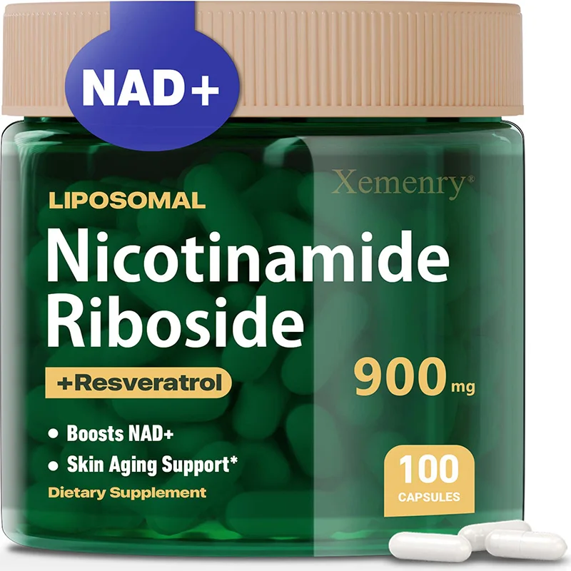 NAD+ Supplement Capsules - Liposomal Nicotinamide Riboside Capsules 900mg with Resveratrol & Quercetin - for Anti-Aging, Energy
NAD+ Supplement Capsules - Liposomal Nicotinamide Riboside Capsules 900mg with Resveratrol & Quercetin - for Anti-Aging, Energy