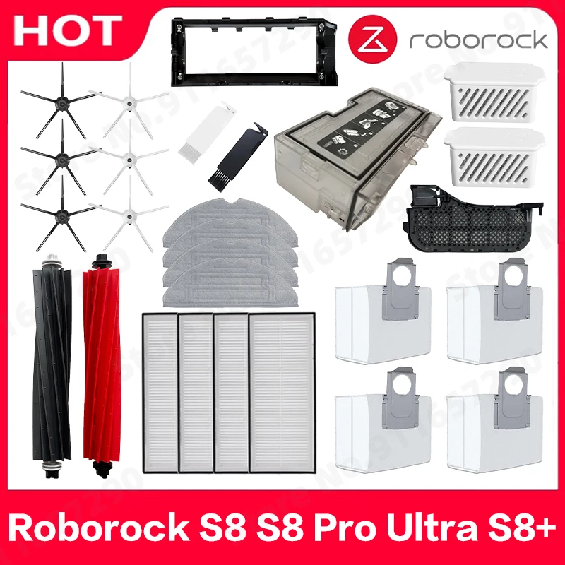 Roborock S8 S8 Pro Ultra S8+ Spare Parts Mop Choth Vacuum Bags Side Brush Filter Replaceable Robot Vacuum Cleaner Accessories
Roborock S8 S8 Pro Ultra S8+ Spare Parts Mop Choth Vacuum Bags Side Brush Filter Replaceable Robot Vacuum Cleaner Accessories