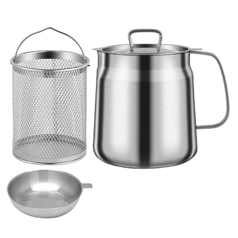 1.5L 304 Stainless Steel Versatile Oil Filter Tank Stainless Steel Oil Filter Pot Multi-Functional Oil Filter Tank
1.5L 304 Stainless Steel Versatile Oil Filter Tank Stainless Steel Oil Filter Pot Multi-Functional Oil Filter Tank
