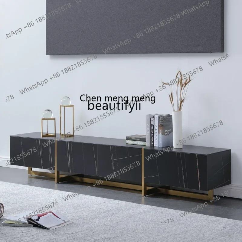 X Black Stone Plate TV Cabinet Modern Light Luxury Household Storage Stainless Steel Marble Floor Cabinet
X Black Stone Plate TV Cabinet Modern Light Luxury Household Storage Stainless Steel Marble Floor Cabinet