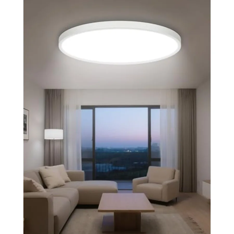 23INCH Big Dimmable Flush Mount Ceiling Light Fixture 3CCT Selectable 3000/4000/6500K Ceiling Lamp 50W 5000LM Super Bright Low
23INCH Big Dimmable Flush Mount Ceiling Light Fixture 3CCT Selectable 3000/4000/6500K Ceiling Lamp 50W 5000LM Super Bright Low