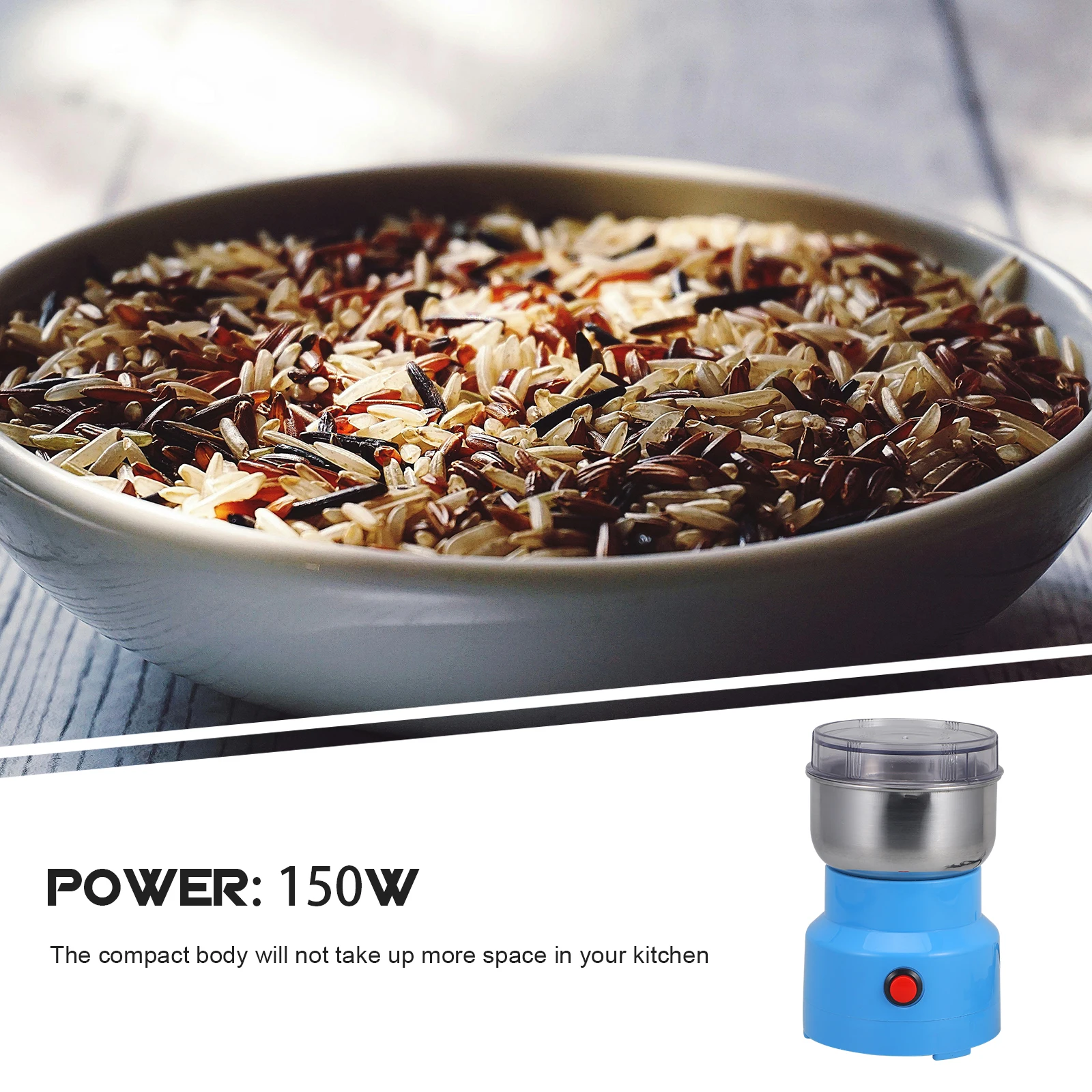 Grain Grinder Powerful Crusher for Meat Fruits Veggies Coffee Beans Food Processor Kitchen Tool
Grain Grinder Powerful Crusher for Meat Fruits Veggies Coffee Beans Food Processor Kitchen Tool