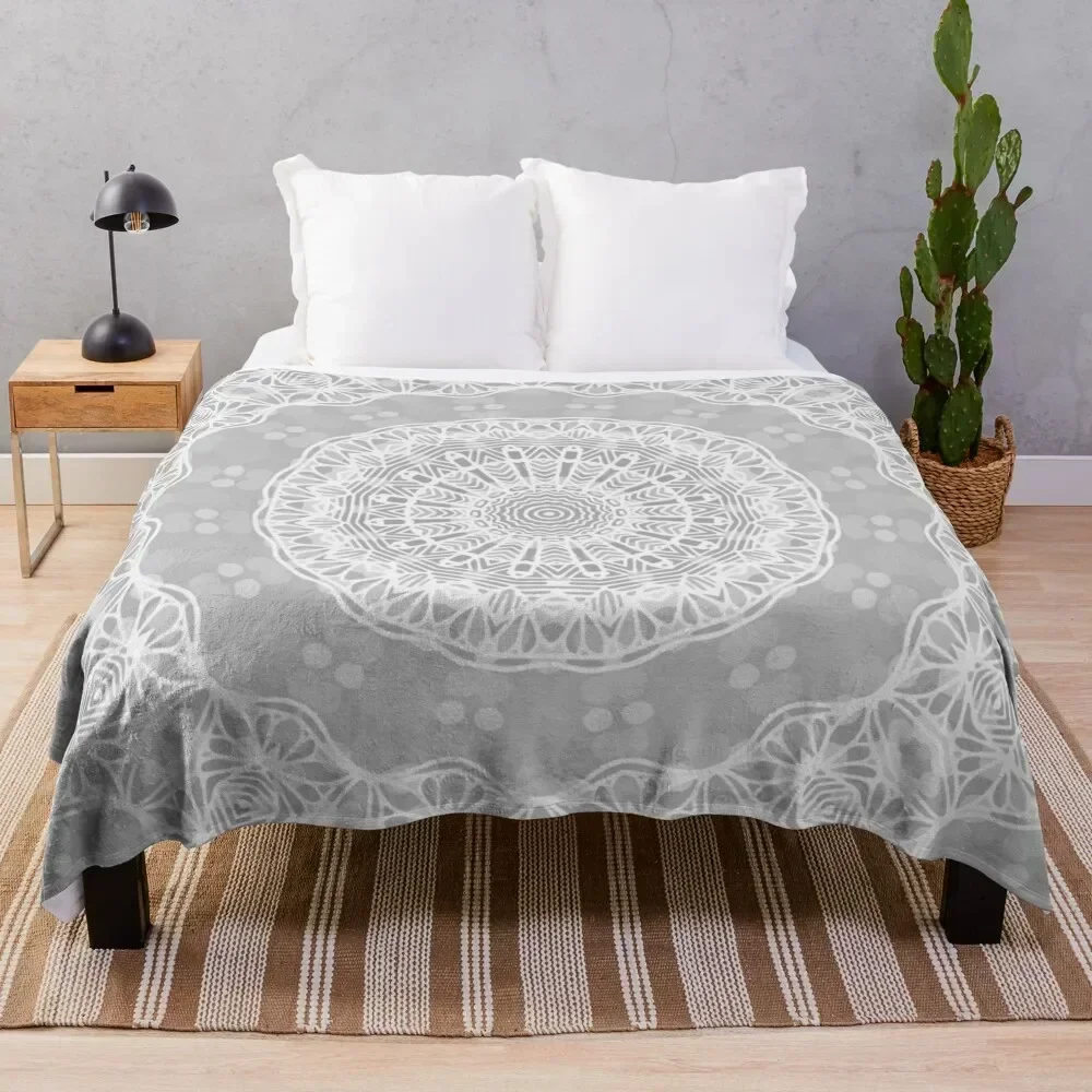 Soft Gray Kaleidoscope Mandala Throw Blanket Long Lasting Soft Plush Blanket for Daily Use
Soft Gray Kaleidoscope Mandala Throw Blanket Long Lasting Soft Plush Blanket for Daily Use
