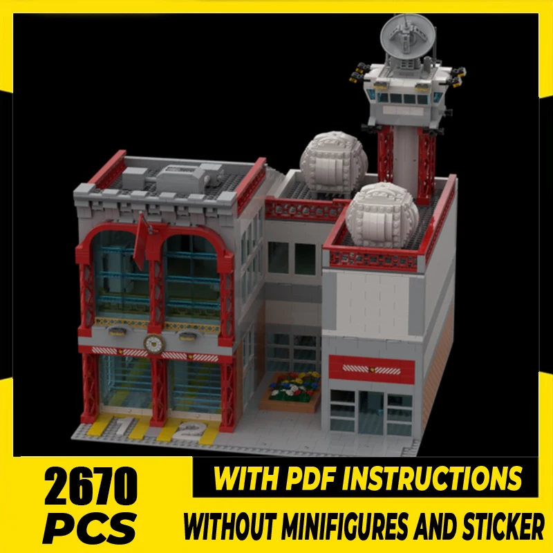 City Street View Model Moc Building Blocks Fire Station Modular Model Technology Brick DIY Toy Construstion Holiday Set Gifts
City Street View Model Moc Building Blocks Fire Station Modular Model Technology Brick DIY Toy Construstion Holiday Set Gifts