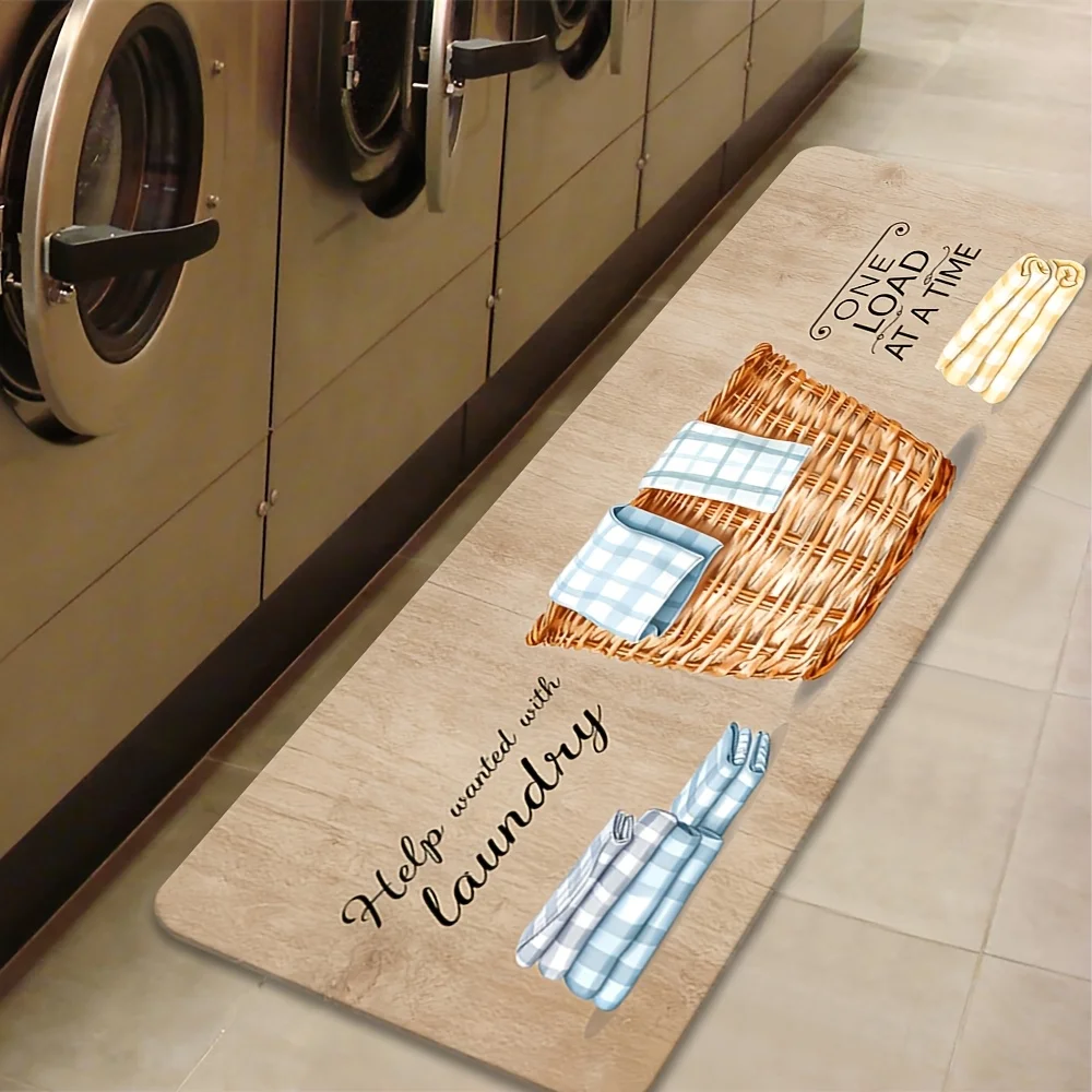 Farmhouse Laundry Room Themed Kitchen Long Mat, Non-Slip Washable Durable Runner Rug for Bathroom, Kitchen, Bedroom Home Decor
Farmhouse Laundry Room Themed Kitchen Long Mat, Non-Slip Washable Durable Runner Rug for Bathroom, Kitchen, Bedroom Home Decor