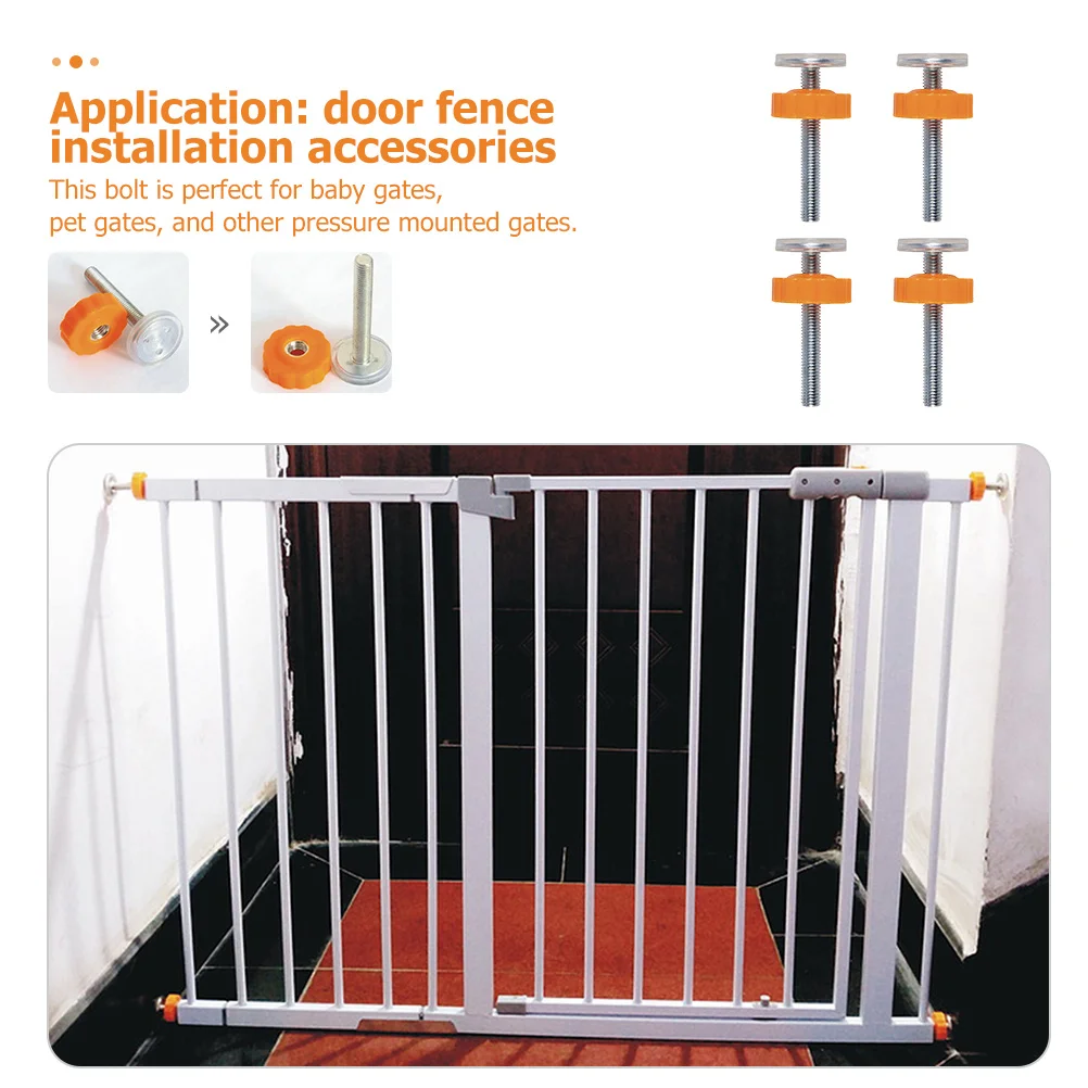 4Pcs Stair Protection Bolts M10x8cm Adjustable Baby Gate Screw Durable Steel Spindle Rods Easy Install Safety Kit
4Pcs Stair Protection Bolts M10x8cm Adjustable Baby Gate Screw Durable Steel Spindle Rods Easy Install Safety Kit