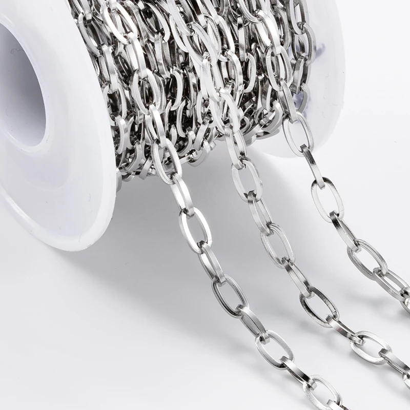 1 Meter 4mm Stainless Steel Cross Chains For DIY Handmade Hip Hop Punk Link Necklace Bracelet Jewelry Accessories Materials
1 Meter 4mm Stainless Steel Cross Chains For DIY Handmade Hip Hop Punk Link Necklace Bracelet Jewelry Accessories Materials