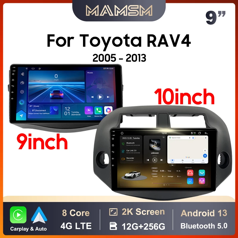 Автомобильный радиоприемник MAMSM для Toyota RAV4 Rav 4 2005-2013, Android 13, мультимедийный видеоплеер, 4G Carplay, авто стерео головное устройство, интеллектуальный
Автомобильный радиоприемник MAMSM для Toyota RAV4 Rav 4 2005-2013, Android 13, мультимедийный видеоплеер, 4G Carplay, авто стерео головное устройство, интеллектуальный