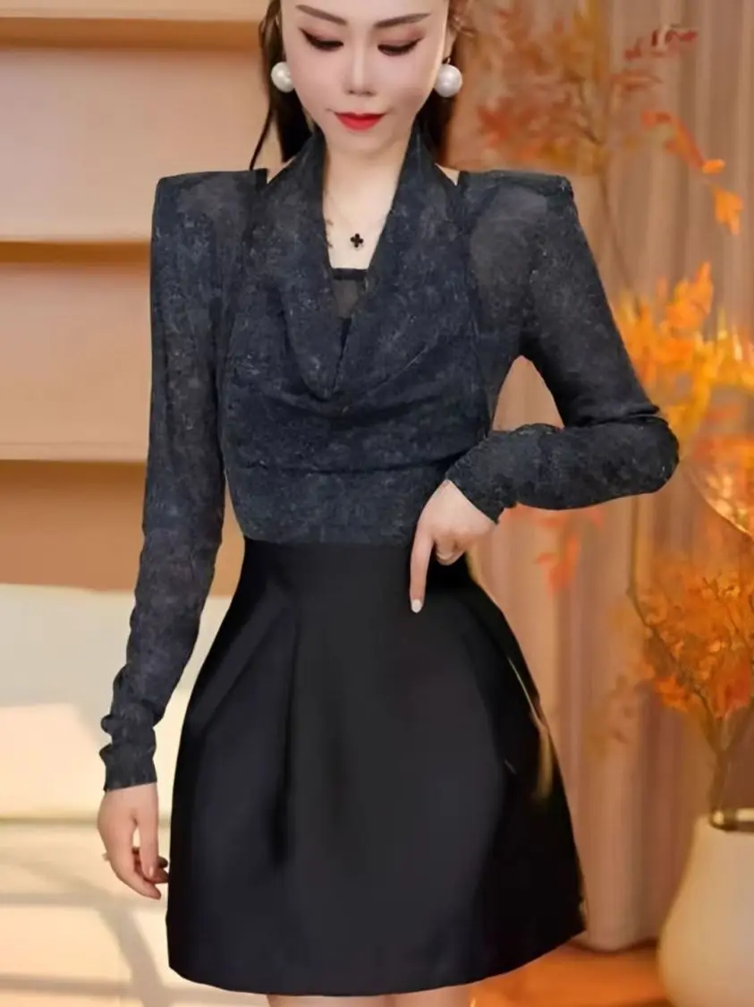 Модная женская футболка с длинным рукавом, облегающая, винтажная, для повседневной носки, корейская версия, бренд Dr.
Модная женская футболка с длинным рукавом, облегающая, винтажная, для повседневной носки, корейская версия, бренд Dr.