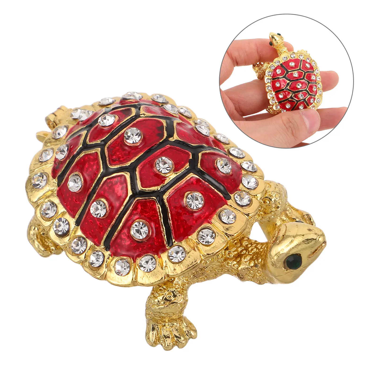 Turtle Vintage Jewelry Box Small Hinged Jeweled Trinket Case Keepsake Organizer for Rings Earrings Retro Storage Box
Turtle Vintage Jewelry Box Small Hinged Jeweled Trinket Case Keepsake Organizer for Rings Earrings Retro Storage Box