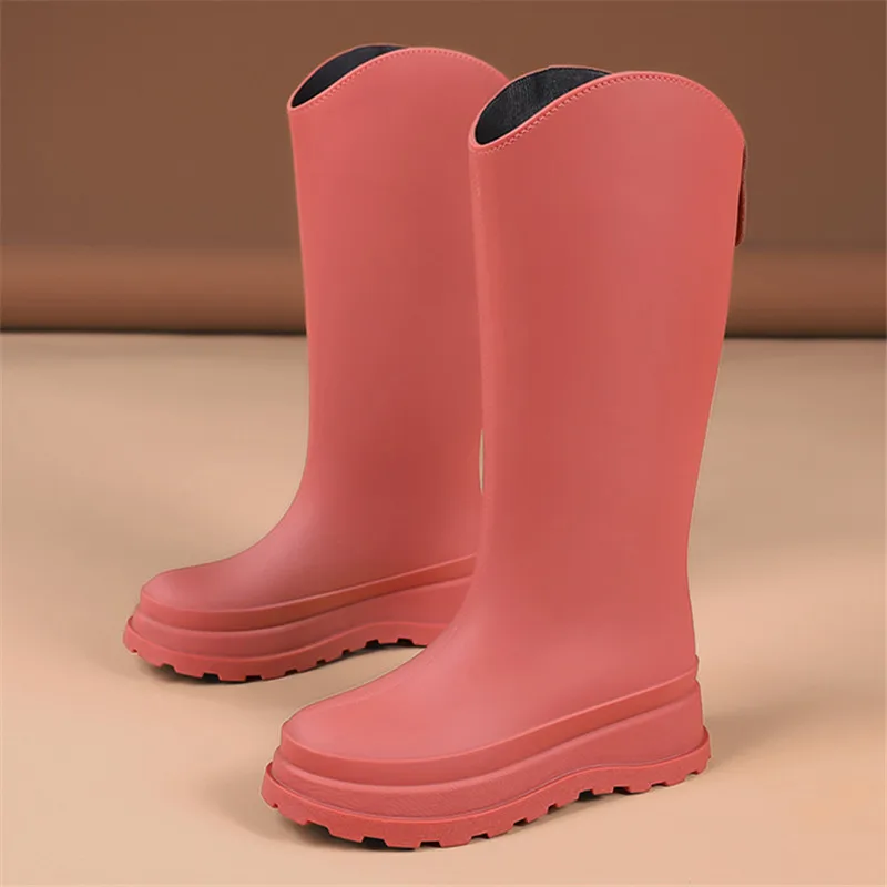 Fashionable Red Long Boots For Women Platform Non-Slip Rain Shoes Women Fishing Boots Outdoor Waterproof Women's Rubber Boots
Fashionable Red Long Boots For Women Platform Non-Slip Rain Shoes Women Fishing Boots Outdoor Waterproof Women's Rubber Boots