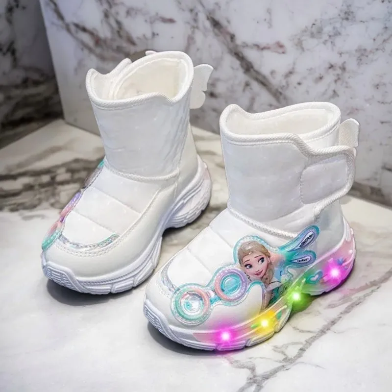 Disney Winter Children Shoes Plush Waterproof Non-Slip Girl Frozen Princess Elsa Shoes Snow Boots Fashion Warm Outdoor Boots
Disney Winter Children Shoes Plush Waterproof Non-Slip Girl Frozen Princess Elsa Shoes Snow Boots Fashion Warm Outdoor Boots
