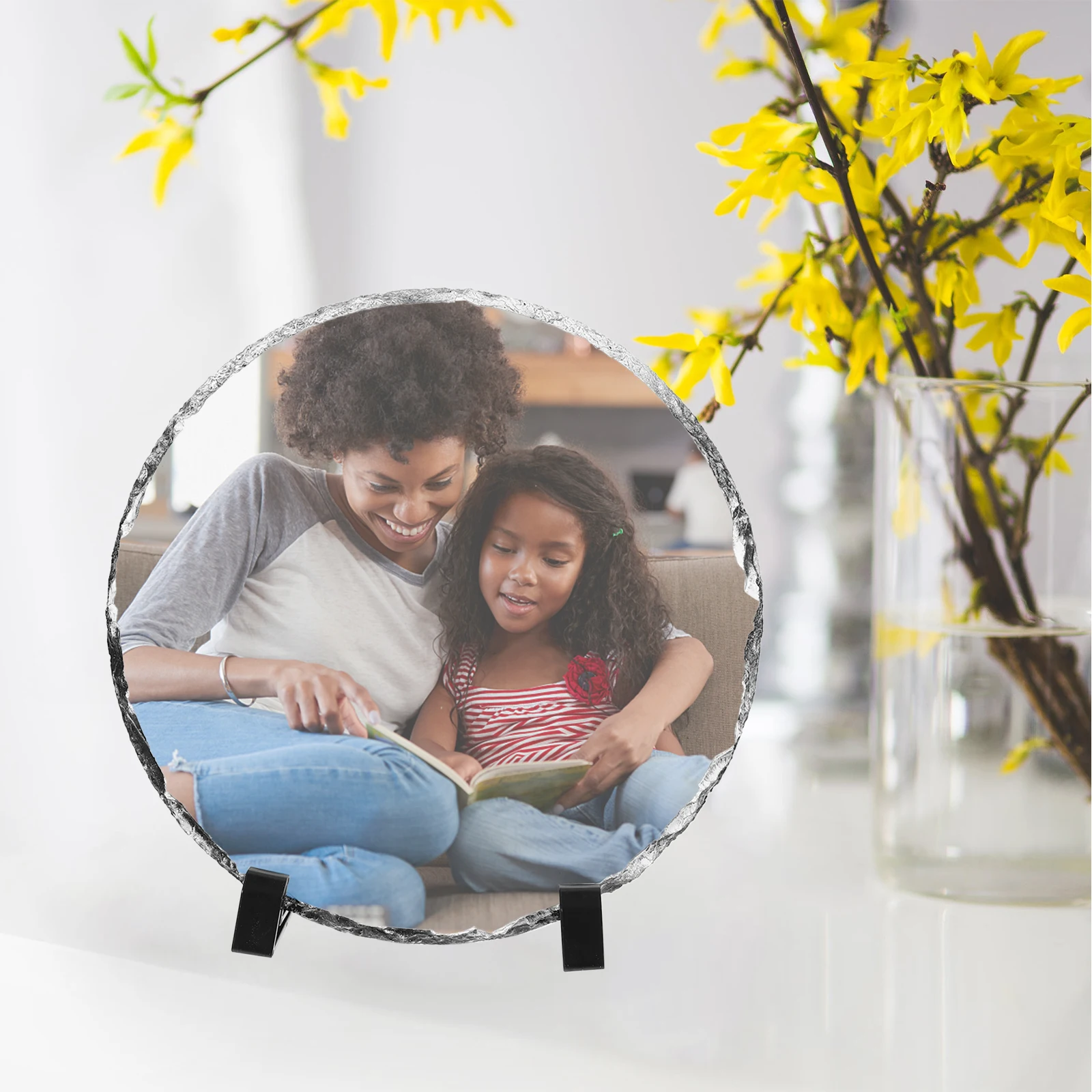 1pc Customizable Sublimation Picture Frame Blank Stone Plaque Diy Photo Ornament Decorative Home Crafts Matte Finish Easy
1pc Customizable Sublimation Picture Frame Blank Stone Plaque Diy Photo Ornament Decorative Home Crafts Matte Finish Easy