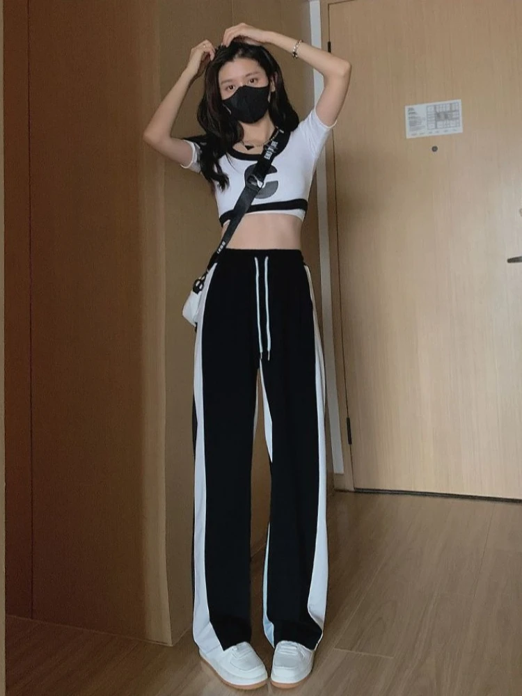 Women High Waist Flowy Ice Silk Sweatpants Summer Thin Pink Wide Leg Casual Straight Leg Petite Sports Pants
Women High Waist Flowy Ice Silk Sweatpants Summer Thin Pink Wide Leg Casual Straight Leg Petite Sports Pants