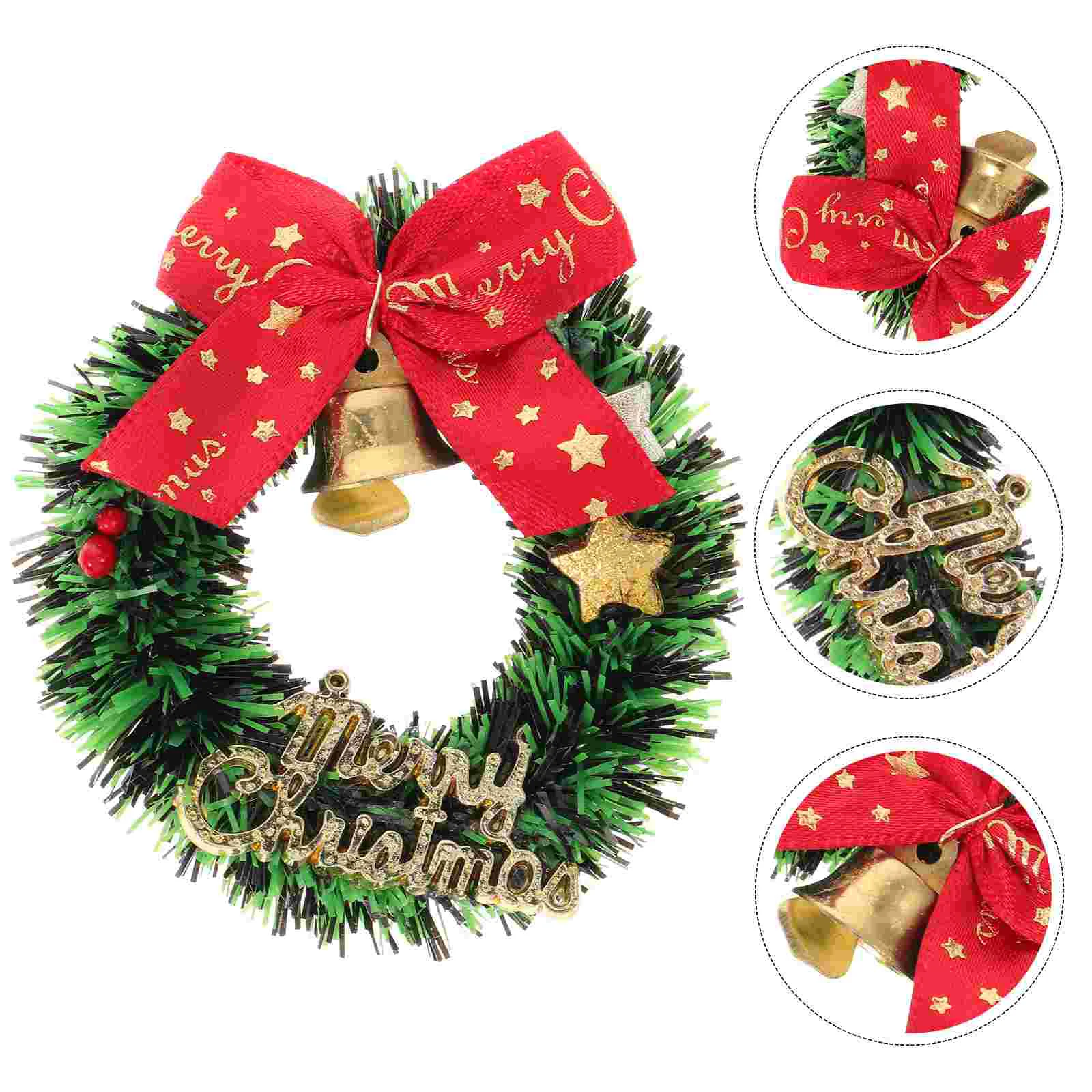 10 Pcs Christmas Tree Bow Bell Garland Mini Toys for Window Plastic Wreath Pendants
10 Pcs Christmas Tree Bow Bell Garland Mini Toys for Window Plastic Wreath Pendants
