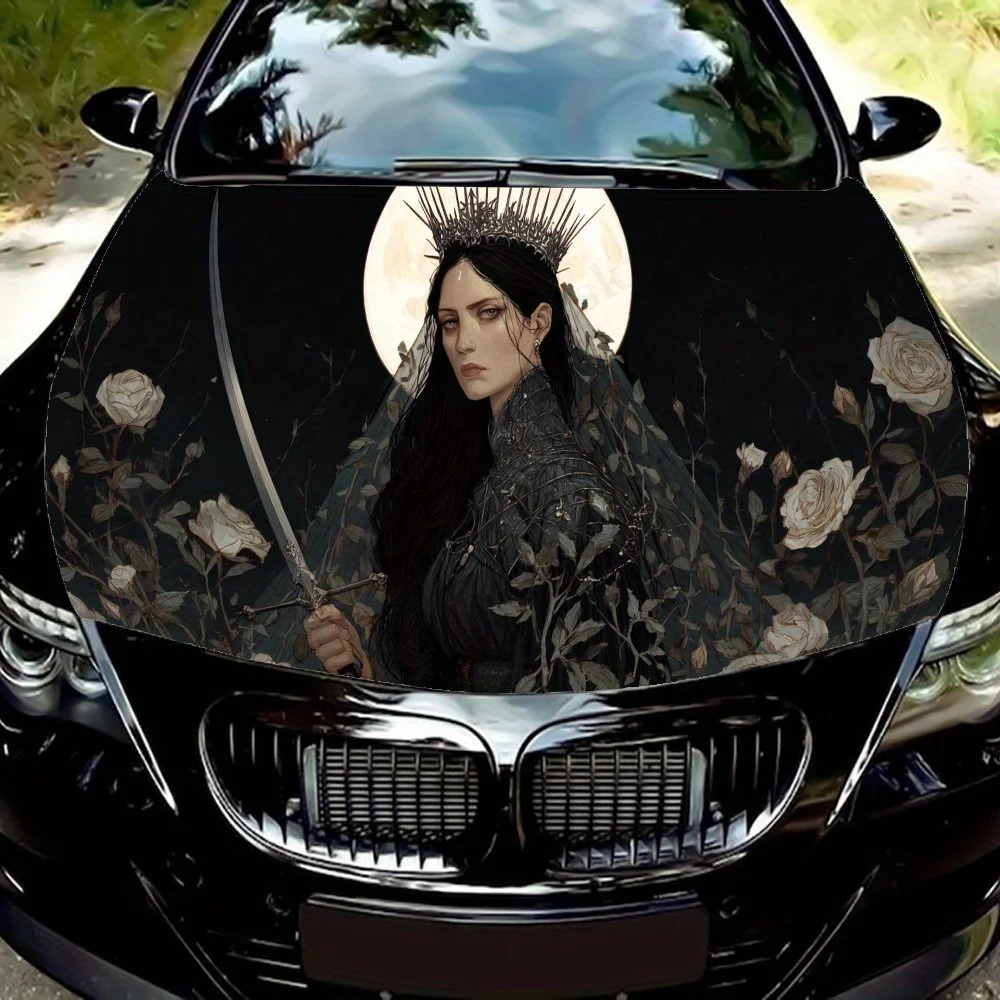 Moonlight Female Warrior Print PVC Car Vinyl Wraps, Self-Adhesive Waterproof Car Hood Decal Sticker, Car Decoration Protection S
Moonlight Female Warrior Print PVC Car Vinyl Wraps, Self-Adhesive Waterproof Car Hood Decal Sticker, Car Decoration Protection S