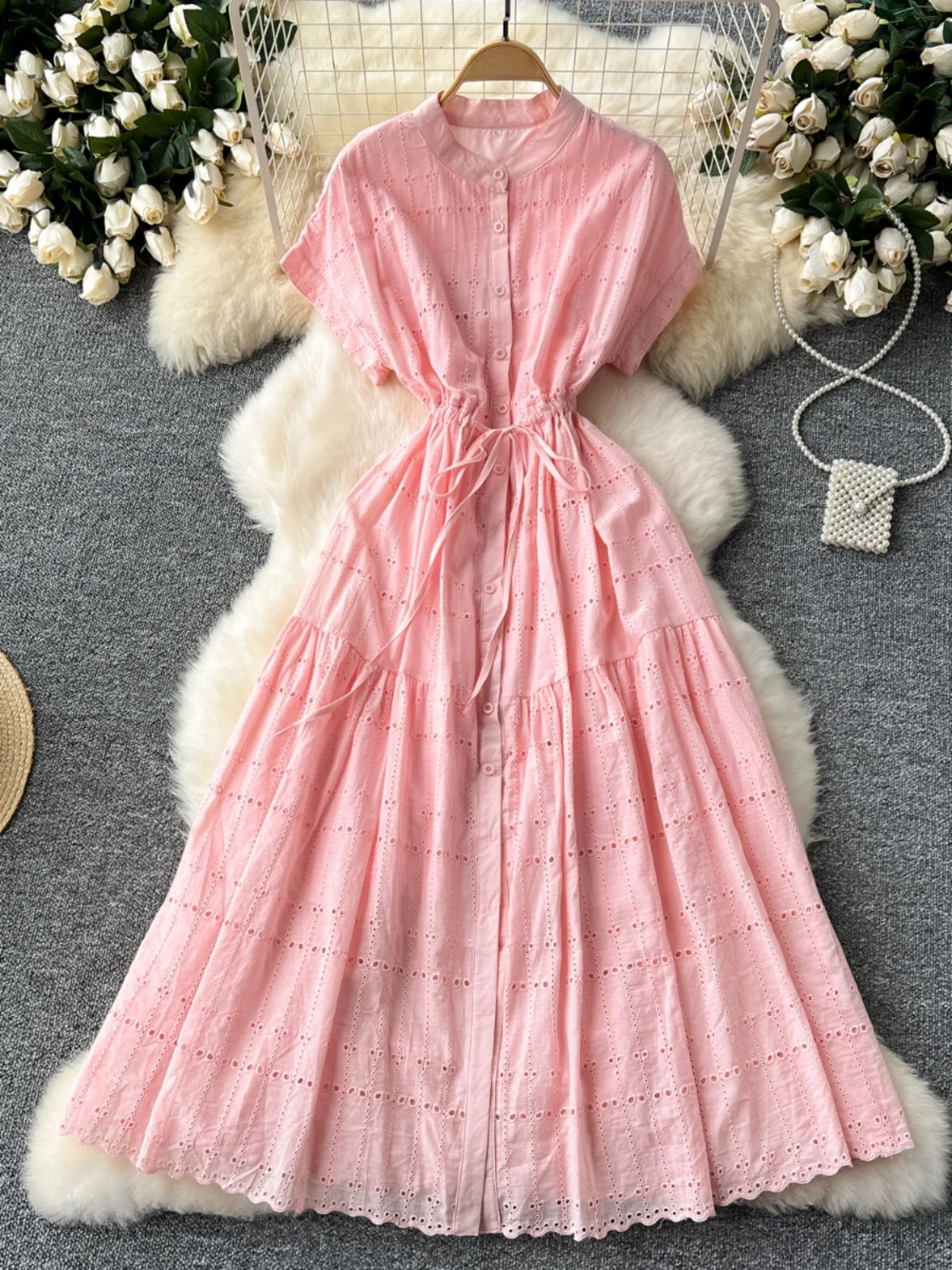 Ele Embroidered Dstring Waist ort Sve Dr High Waist A-Line Silhouette Summer Commute Korean Sle Women's Dr
Ele Embroidered Dstring Waist ort Sve Dr High Waist A-Line Silhouette Summer Commute Korean Sle Women's Dr