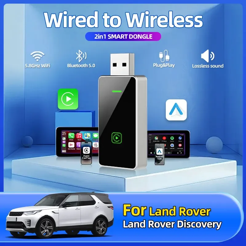 2IN1 Wireless CarPlay Android Car Wireless Adapter Smart USB Mini Box Plug And Play WiFi Fast Connect For Land Rover Discovery
2IN1 Wireless CarPlay Android Car Wireless Adapter Smart USB Mini Box Plug And Play WiFi Fast Connect For Land Rover Discovery