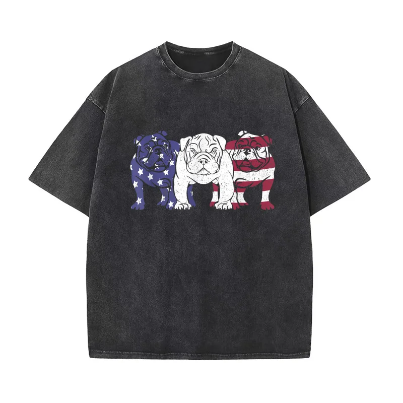 Unique English Bulldog Dog American Flag Retro Puppy Lover T-shirt Men's Tee Shirt Short Sleeve Male Clothes Fashion
Unique English Bulldog Dog American Flag Retro Puppy Lover T-shirt Men's Tee Shirt Short Sleeve Male Clothes Fashion
