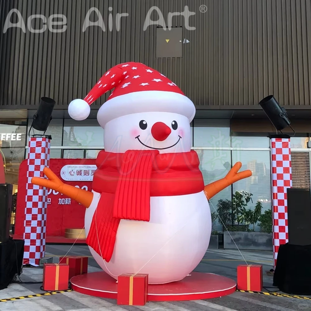 Giant Inflatable Snowman Air Blow Cartoon Snow Man Christmas Outdoor Decoration Props for Nightclub Event Play Advertising
Giant Inflatable Snowman Air Blow Cartoon Snow Man Christmas Outdoor Decoration Props for Nightclub Event Play Advertising