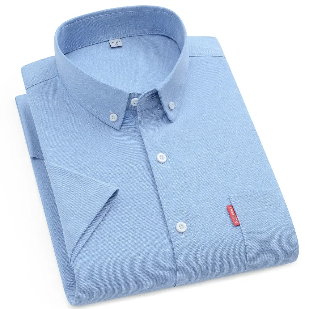 New Fashion Men's 100% Cotton Shirts Summer Short Sleeve Loose Oxford Business Formal Plain Regular Fit Button Oversized 5XL 4XL
New Fashion Men's 100% Cotton Shirts Summer Short Sleeve Loose Oxford Business Formal Plain Regular Fit Button Oversized 5XL 4XL