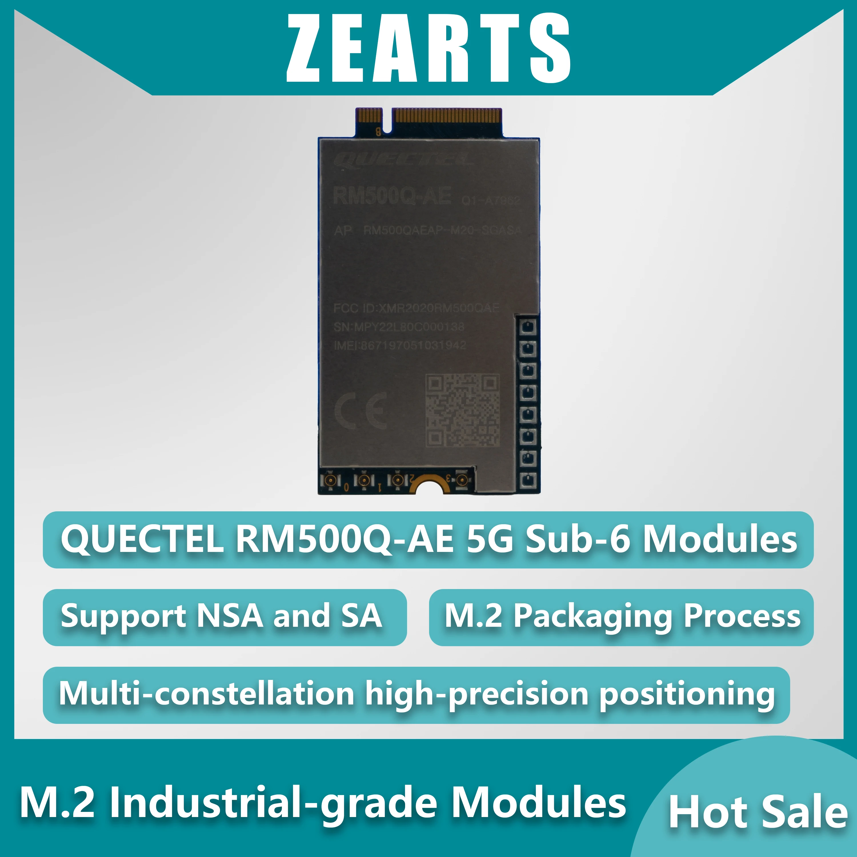 Модуль Quectel RM500Q-AE RM50x серии 5G Sub-6 ГГц, поддержка Form Factor M.2 WG3526 WG1608 5G маршрутизатор США
Модуль Quectel RM500Q-AE RM50x серии 5G Sub-6 ГГц, поддержка Form Factor M.2 WG3526 WG1608 5G маршрутизатор США