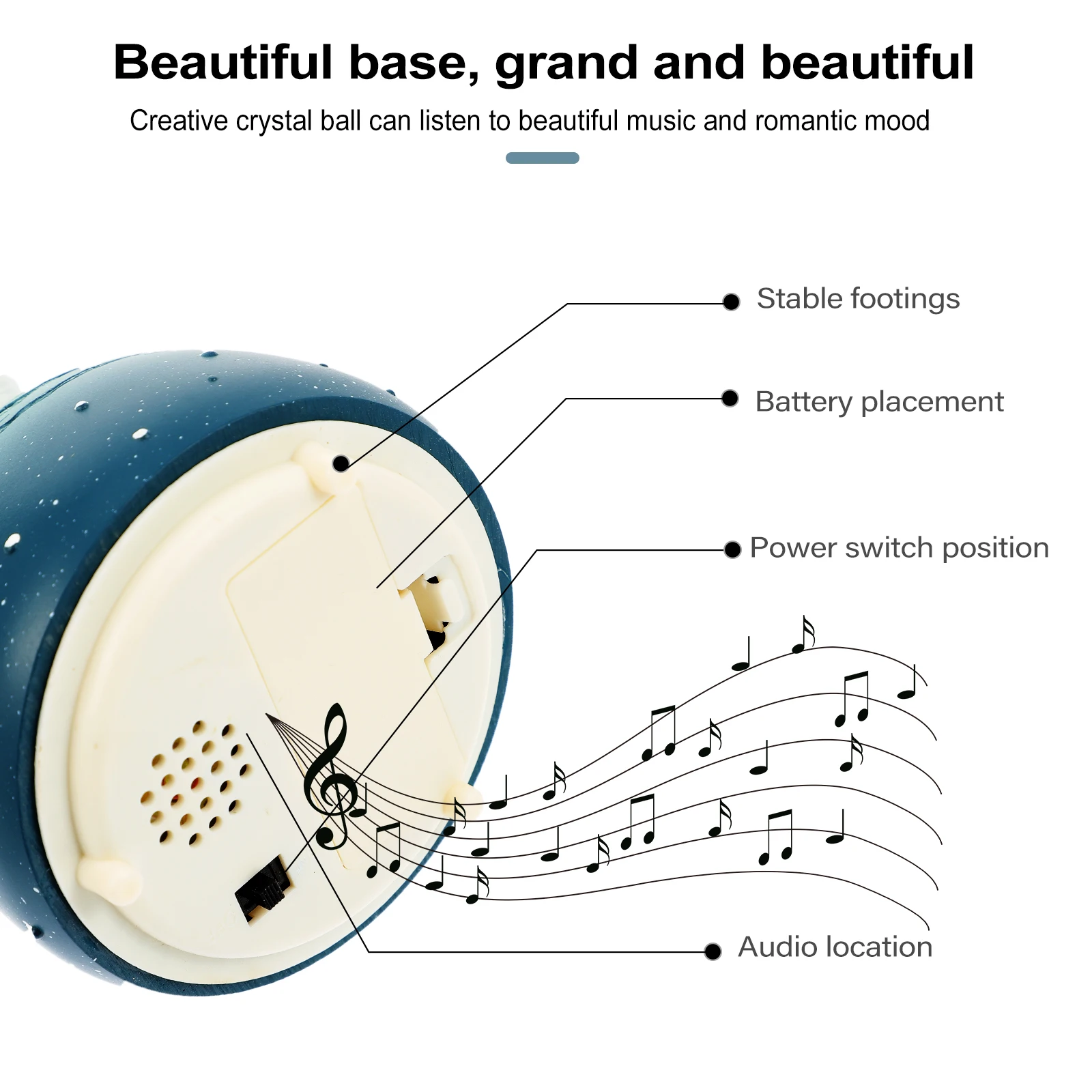 Music Box Crystal Ball Decoration Household Tabletop Adornment Home Resin Glass
Music Box Crystal Ball Decoration Household Tabletop Adornment Home Resin Glass