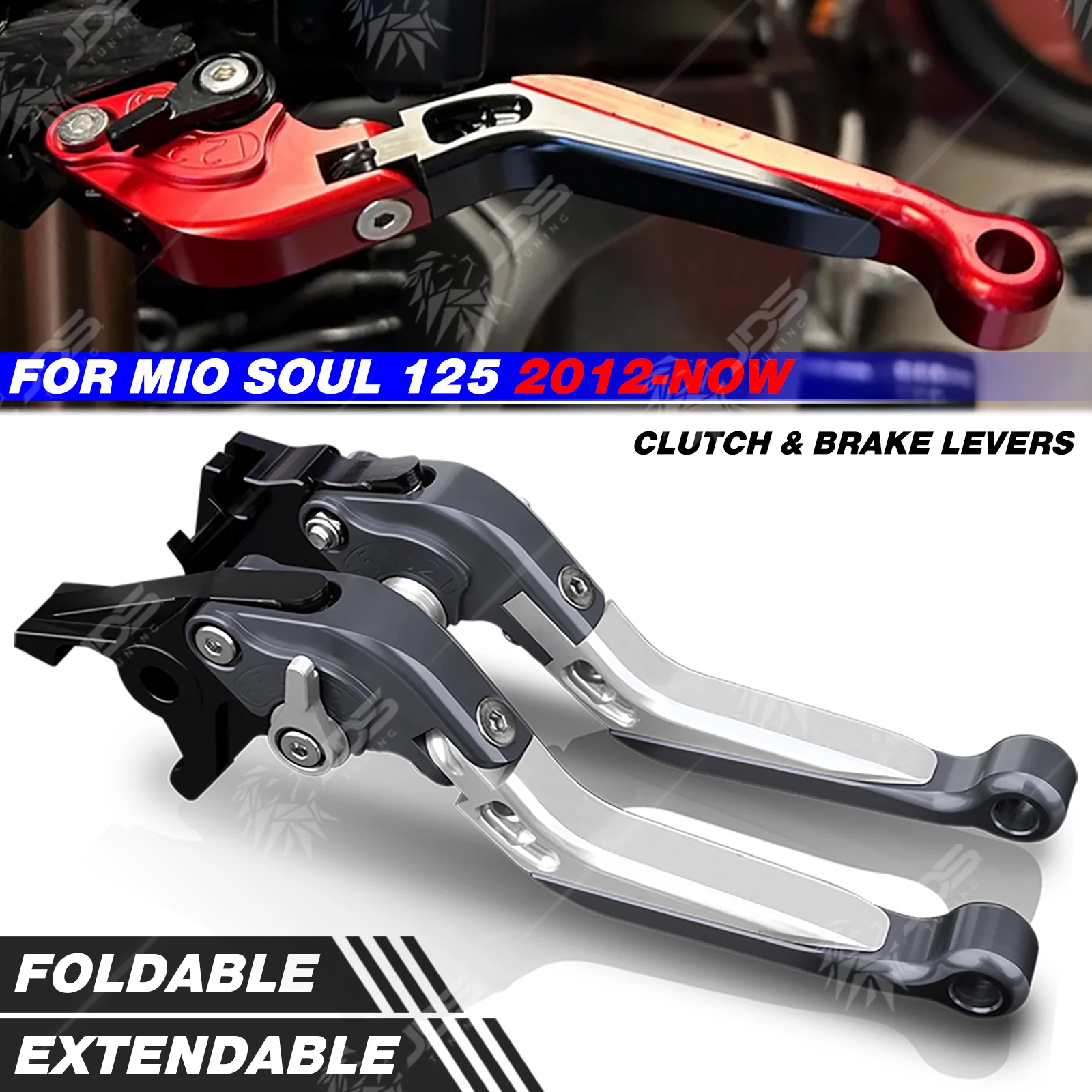 For YAMAHA MIO SOUL I125/CARB/SOUL GT 115/125 Clutch Lever Brake Lever Set Foldable Adjustable Handle Levers Accessories Parts
For YAMAHA MIO SOUL I125/CARB/SOUL GT 115/125 Clutch Lever Brake Lever Set Foldable Adjustable Handle Levers Accessories Parts