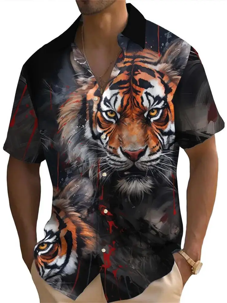 3D Digital Print Animal Pattern Casual irt Beach Sle Loose Fit ort Sve Men's Summer Faion Casual Wear
3D Digital Print Animal Pattern Casual irt Beach Sle Loose Fit ort Sve Men's Summer Faion Casual Wear