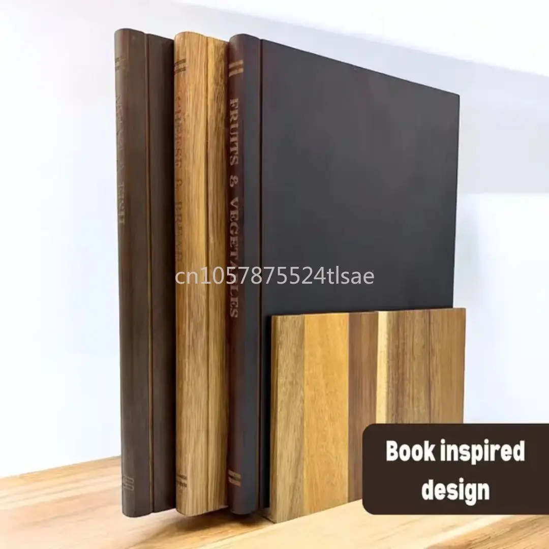 Rectangular Kitchen Chopping Board, Creative Home Decoration Wooden Book-Shaped Cutting Board 3-Piece Set
Rectangular Kitchen Chopping Board, Creative Home Decoration Wooden Book-Shaped Cutting Board 3-Piece Set