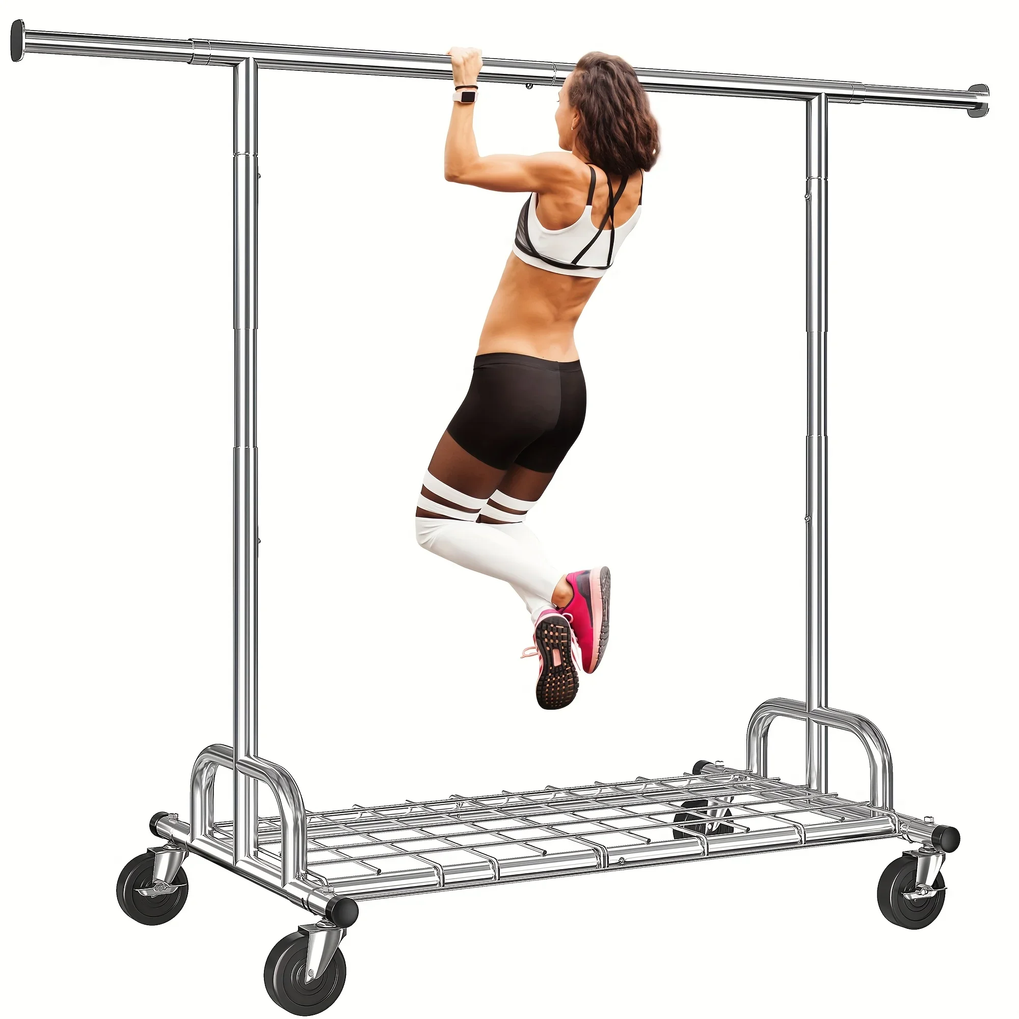 Clothes Rack Heavy Duty Loads 480LBS, Clothing Racks for Hanging Clothes, Adjustable Rolling Clothes Rack with Wheels
Clothes Rack Heavy Duty Loads 480LBS, Clothing Racks for Hanging Clothes, Adjustable Rolling Clothes Rack with Wheels