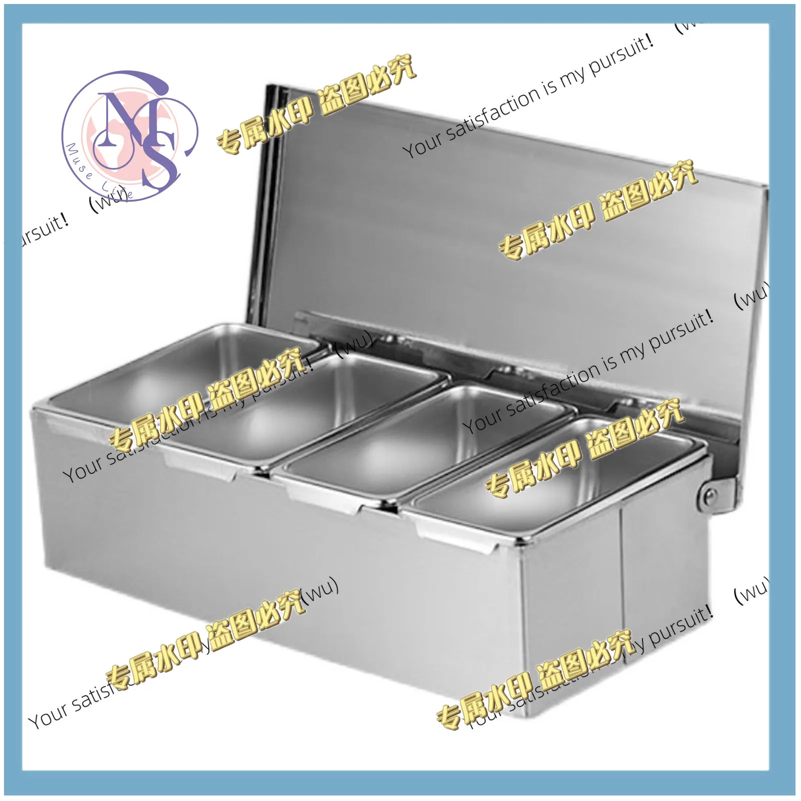 Stainless Steel Seasoning Box 4 Compartment Trays Large Capacity Storage Seasoning Case for Kitchen
Stainless Steel Seasoning Box 4 Compartment Trays Large Capacity Storage Seasoning Case for Kitchen