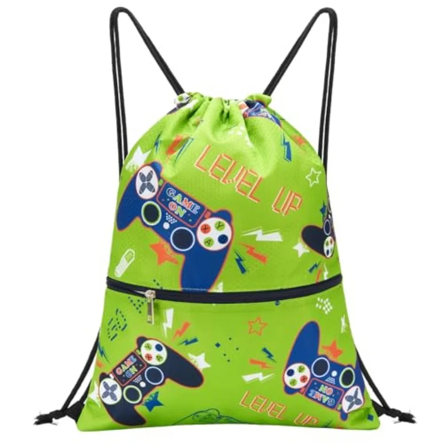 WAWASAM Drawstring Backpack, Gym Swim Bag Cinch Bag for Girls Boys with Zipper Pocket
WAWASAM Drawstring Backpack, Gym Swim Bag Cinch Bag for Girls Boys with Zipper Pocket